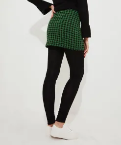 Rock Dogstooth Skirted Legging