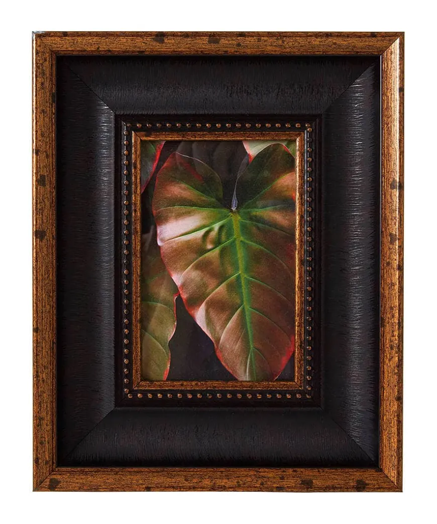 Black And Gold Beautifully Beaded Photo Frame
