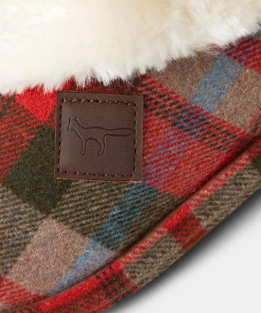 Cosy Check Slipper Bootees