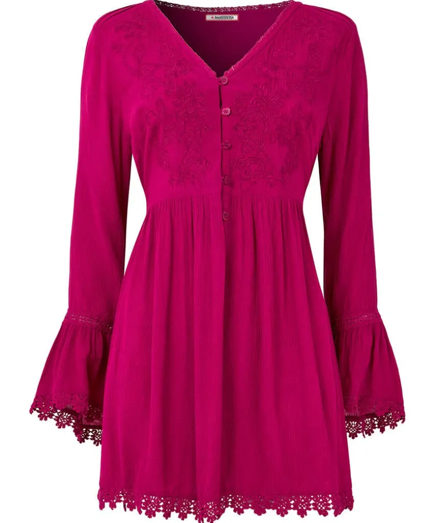 Ever So Pretty Embroidered Tunic Top