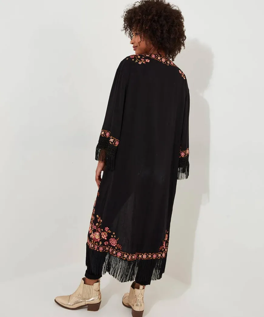 Exquisite Embroidered Kimono