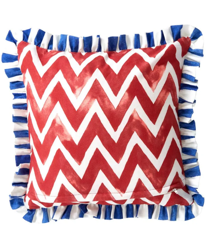 Floral Vivid Vase Reversible Cushion