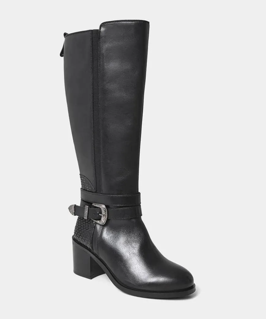 Gigi Premium Leather Rider Boots