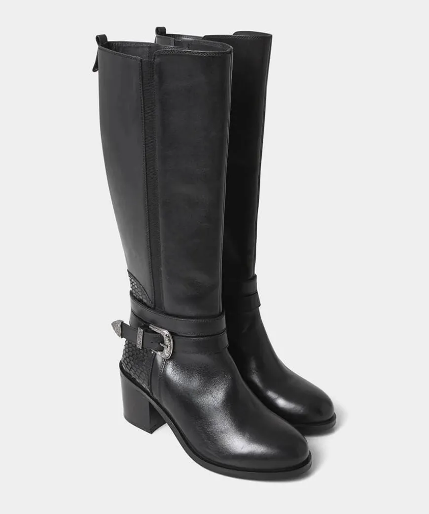 Gigi Premium Leather Rider Boots