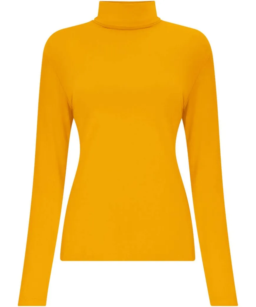 Jersey Roll Neck Top