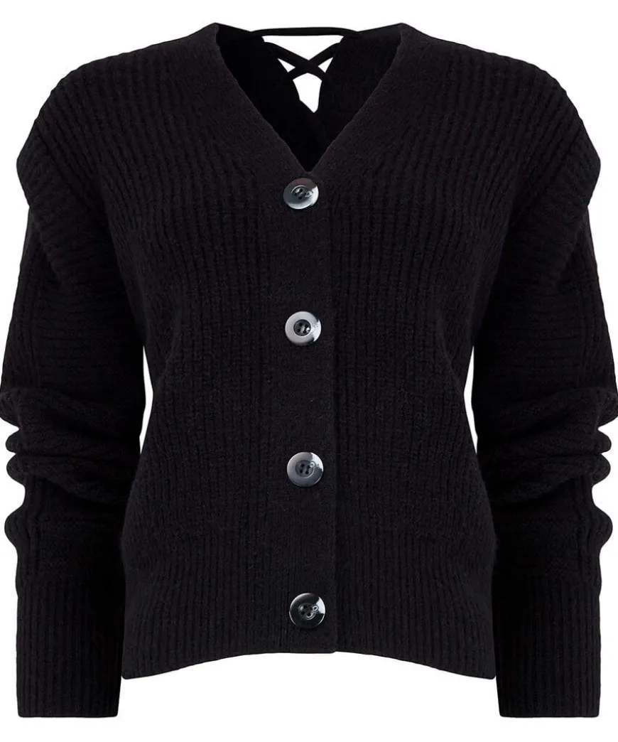 Lace Up Cardigan