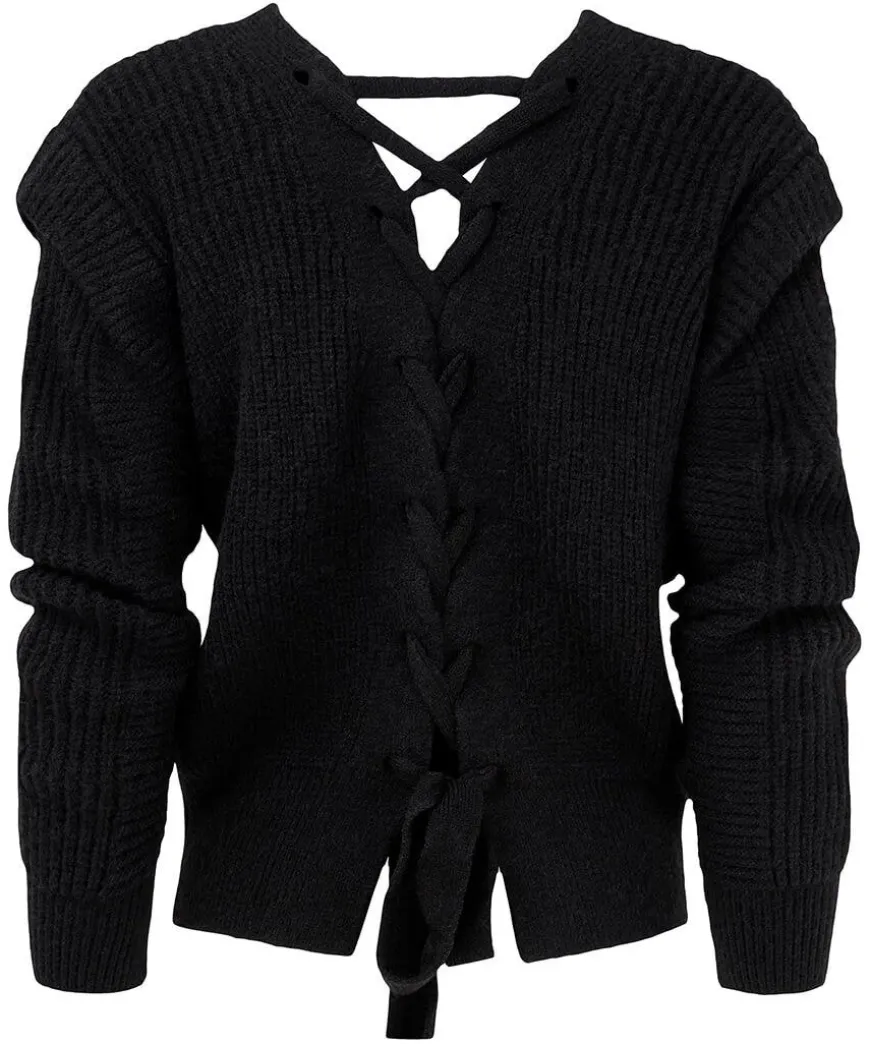 Lace Up Cardigan