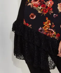 Lovely Lace Trim Jersey Tunic