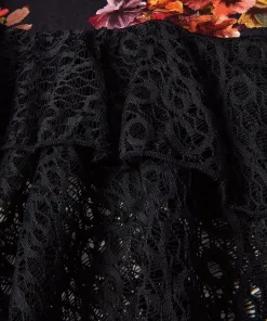 Lovely Lace Trim Jersey Tunic