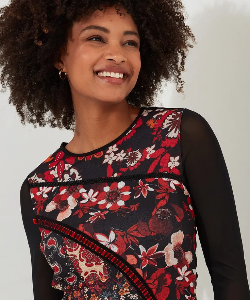 Marcie Cutabout Mesh Top