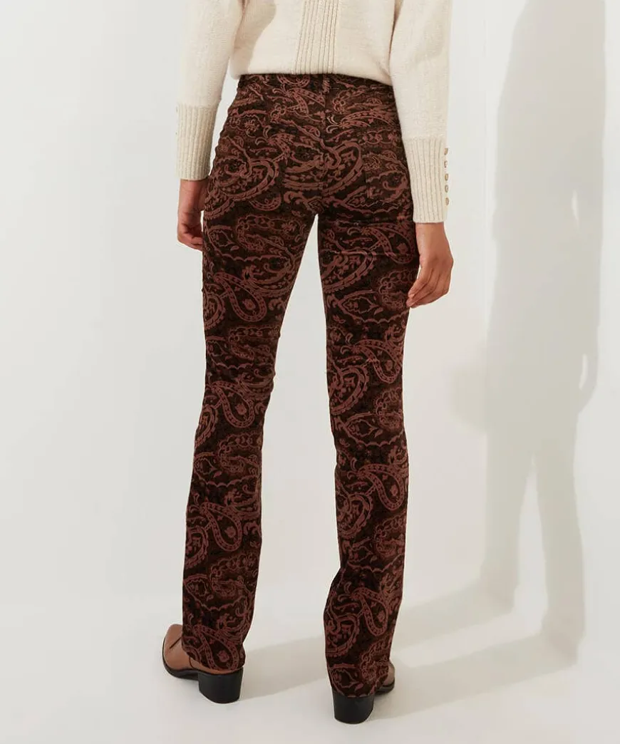 Perfectly Paisley Printed Moleskin Trousers