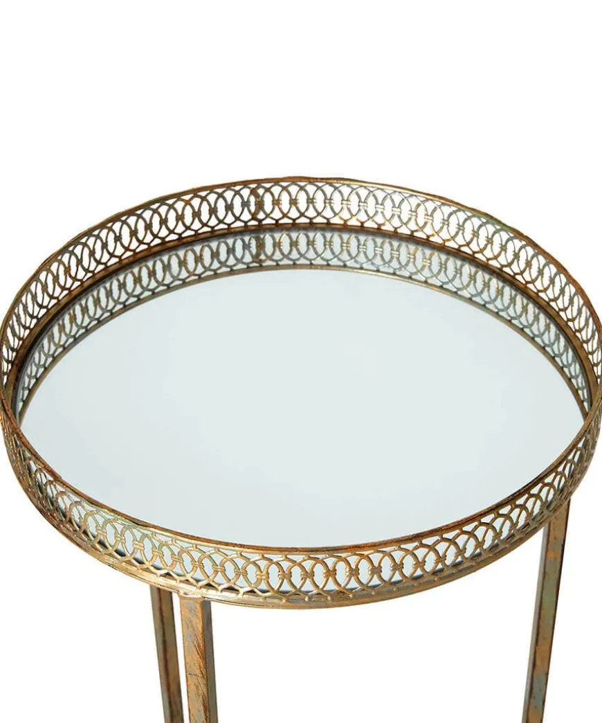 Set Of 2 Portobello Mirrored Side Tables
