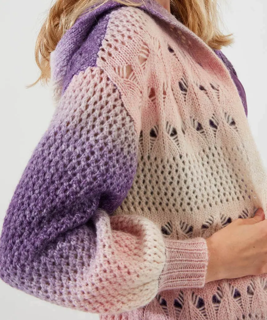 Sloe Joes Ombre Cosy Longline Cardigan