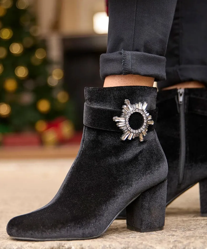 The Night Is Yours Velvet Boots