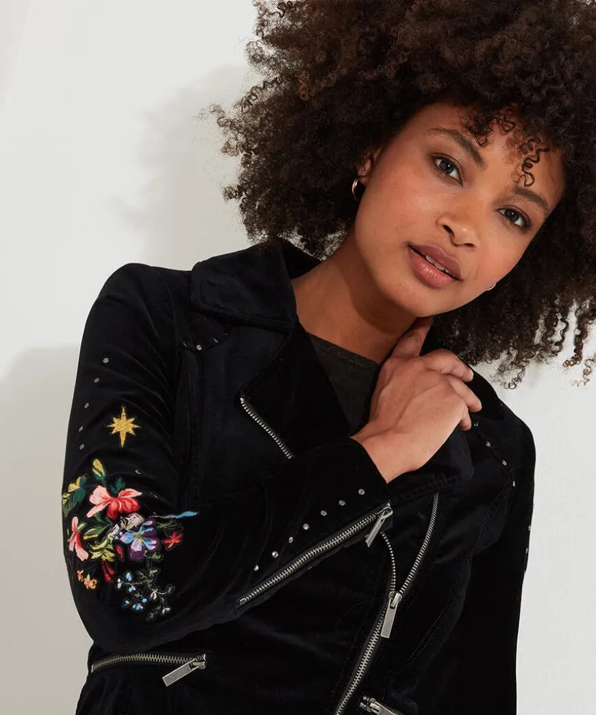 Wild And Free Embroidered Boutique Jacket