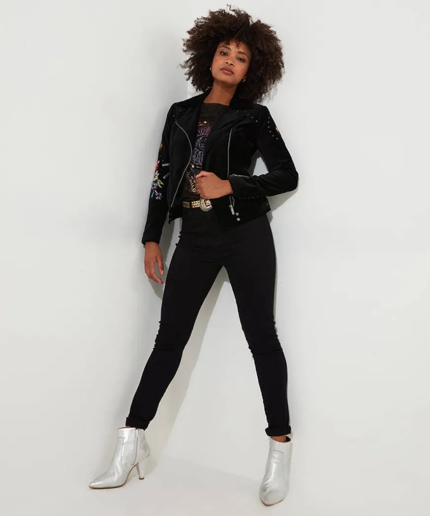 Wild And Free Embroidered Boutique Jacket