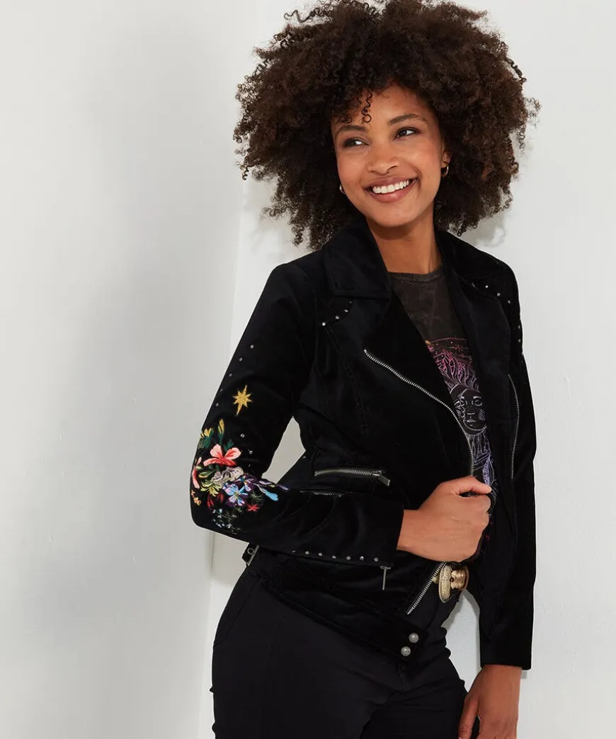 Wild And Free Embroidered Boutique Jacket