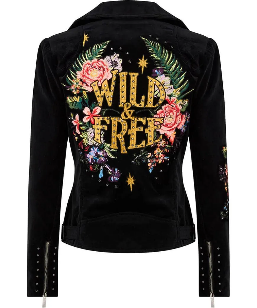 Wild And Free Embroidered Boutique Jacket