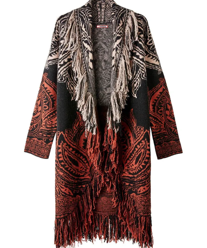 Winter Nights Fringed Cardigan