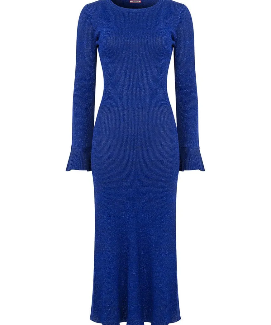 Winter Sparkle Rib Knit Dress