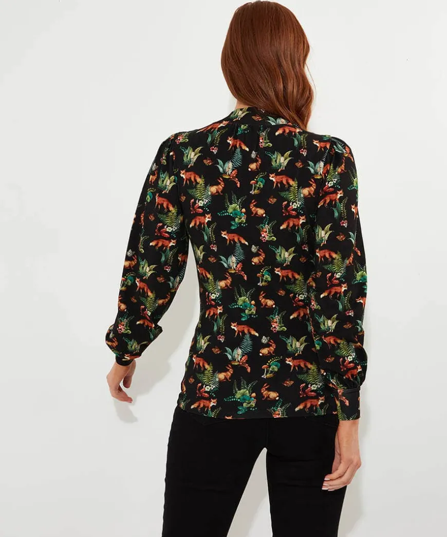 Woodland Wonder Jersey Print Top